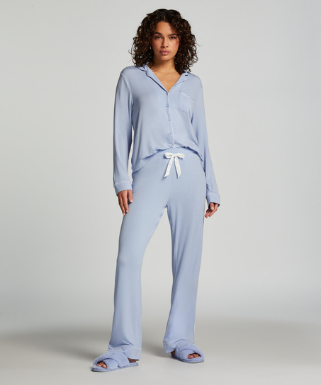 Langærmet jerseyjakke Essential, Blå