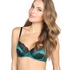 Non-padded underwired bra Loulou, gr&oslash;n