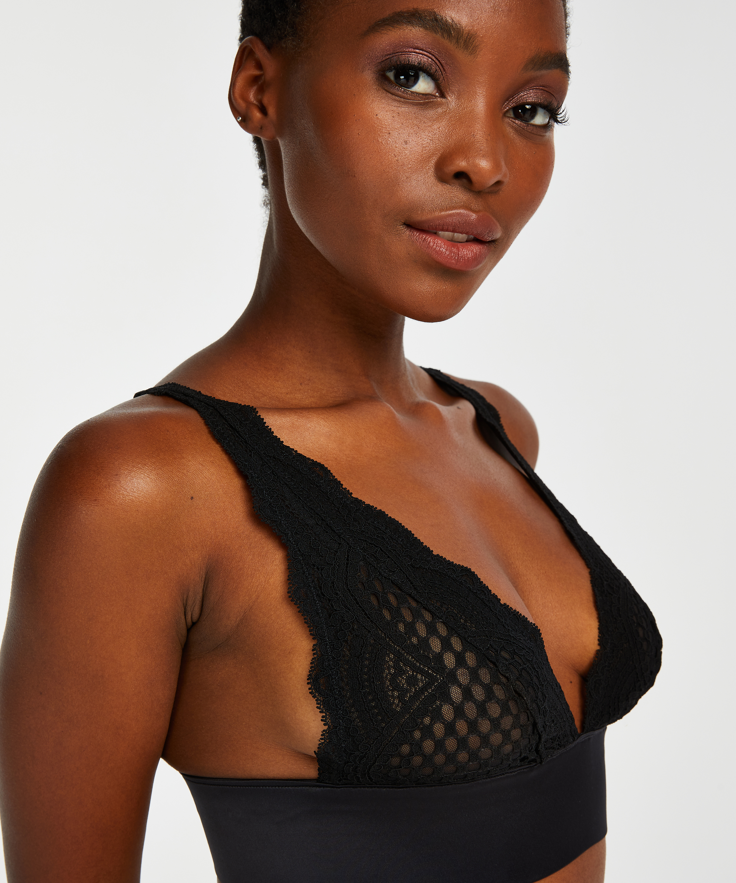 Bralette Duckie, Sort, main