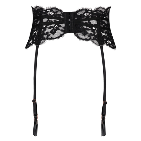 Strømpebånd Poppy, Sort