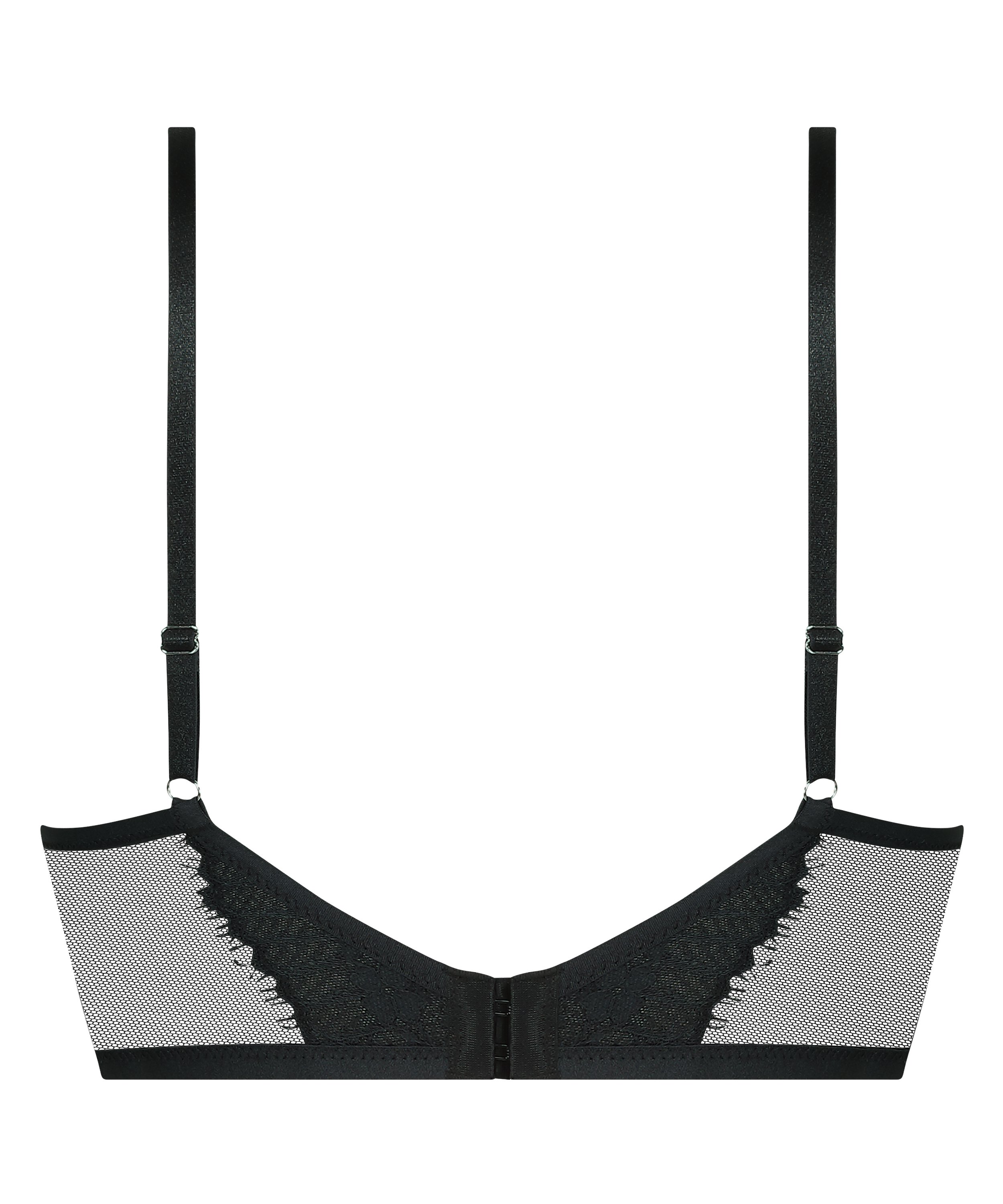 Formstøbt longline push-up-bøjle-bh Daphne, Sort, main