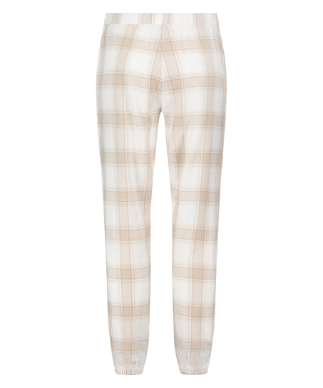 Pyjamasbukser af flonel, Beige