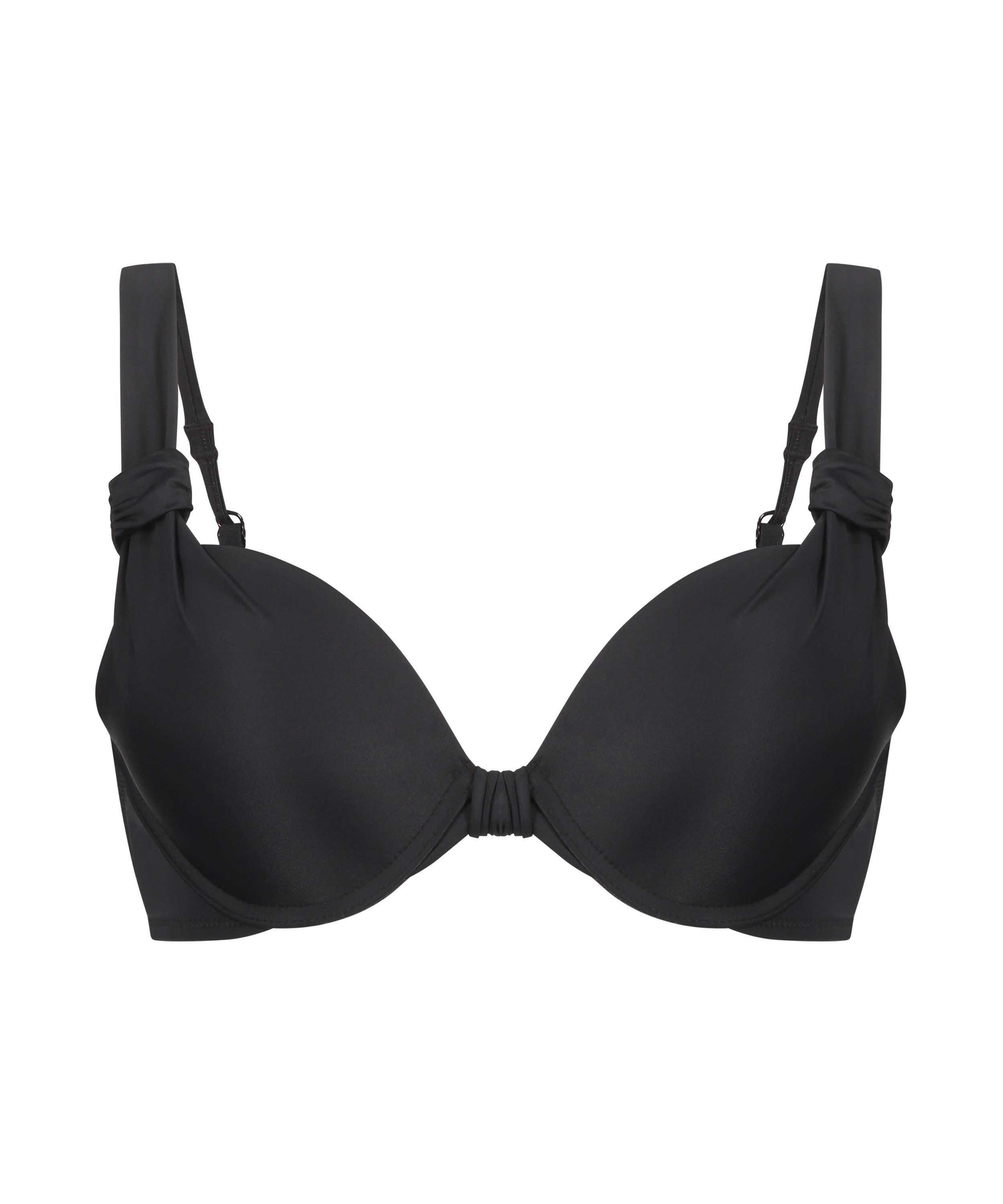 Luxe bikinitop med push-up Størrelse A - E, Sort, main