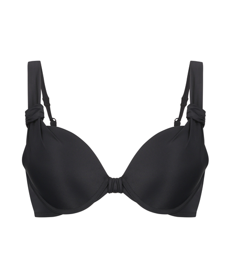 Luxe bikinitop med push-up Størrelse A - E, Sort