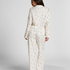 Petite pyjamasbukser Mistletoe , Hvid