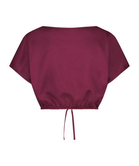 Cropped Top Satin, Lilla