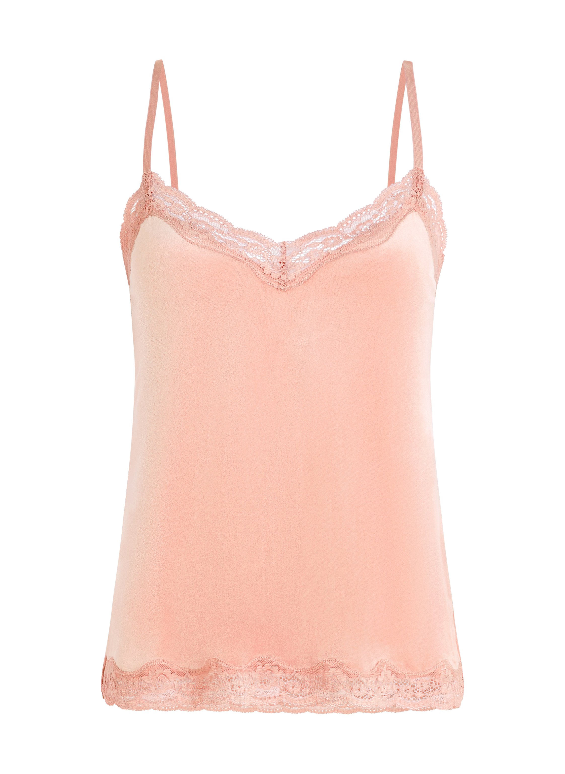 Cami top Velours Lace, Lyser&oslash;d, main