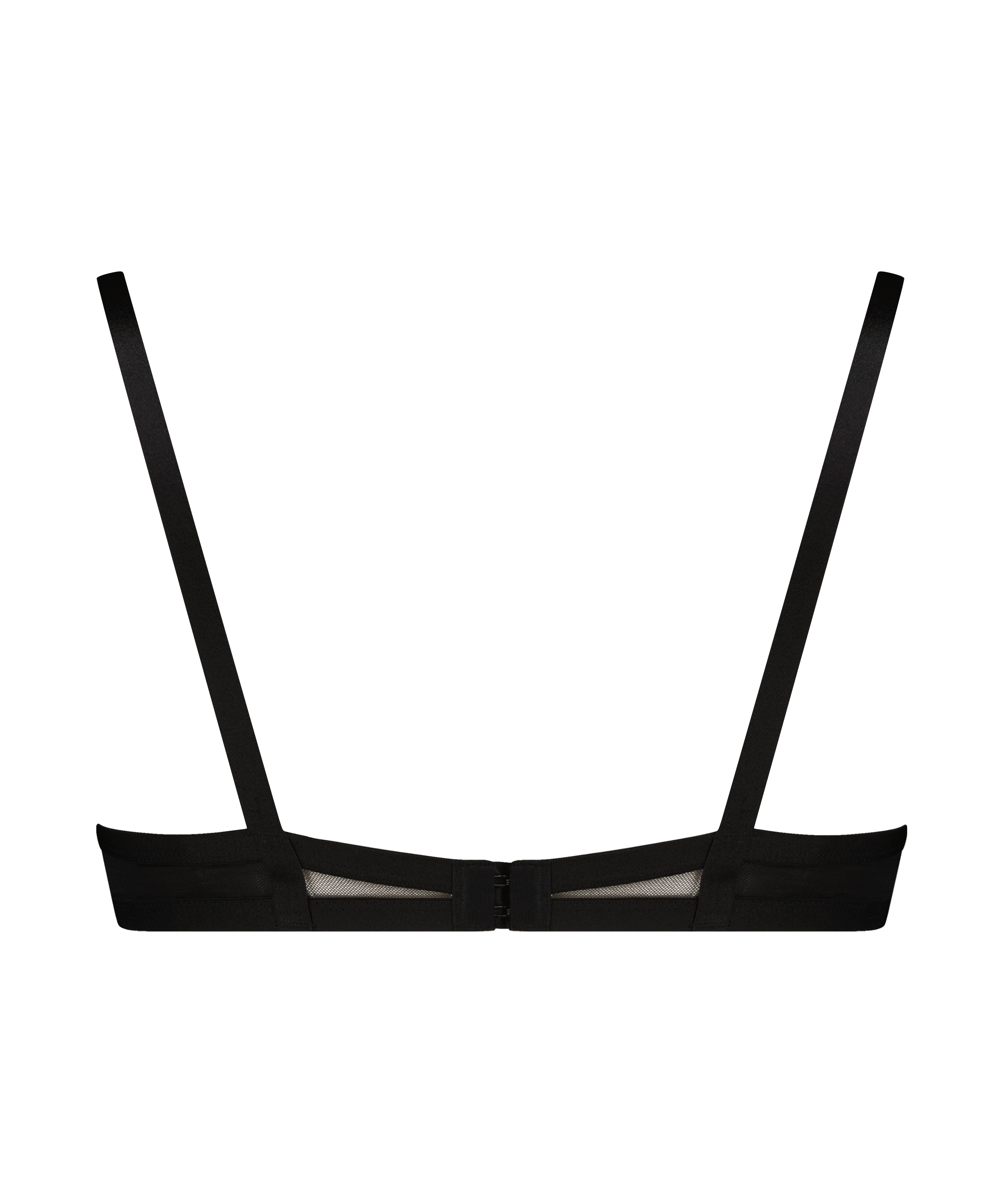 Formstøbt bøjle-bh med halv skål Seductress, Sort, main