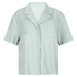 Frott&eacute;skjorte med knapper, Gr&oslash;n