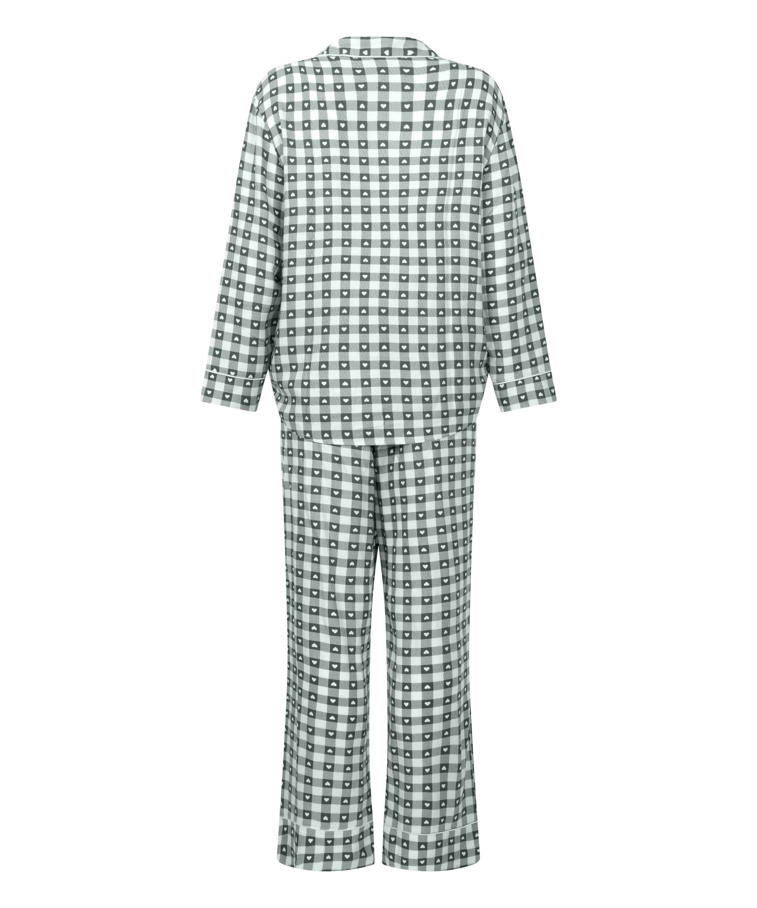 Pyjamas i twill, Grøn, main