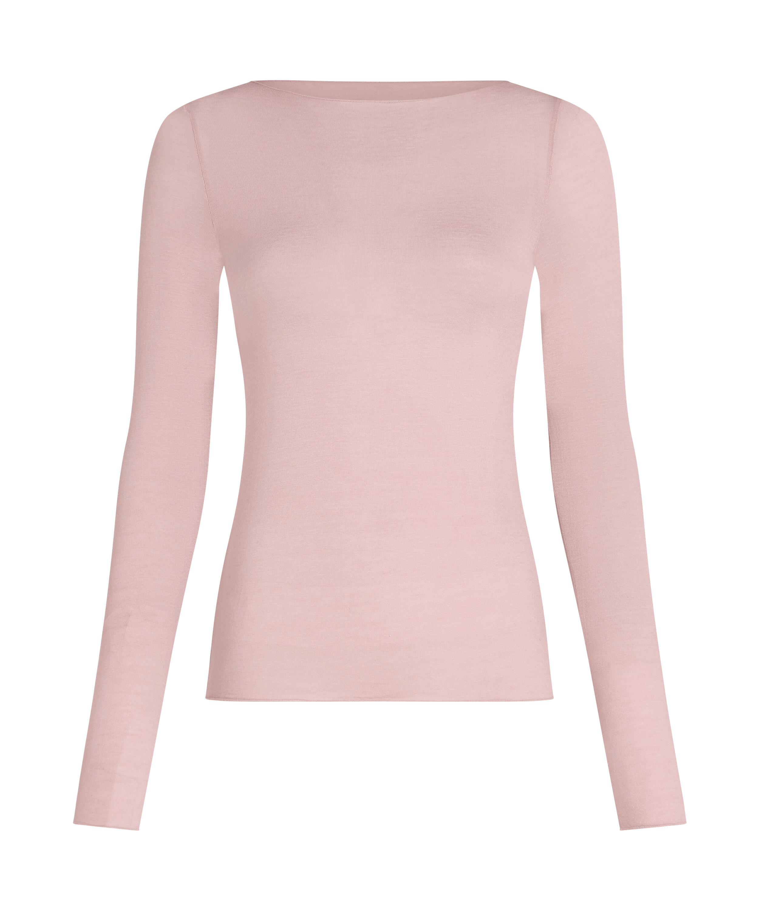 super soft b&aring;dhals bluse med cashmere, Lyser&oslash;d