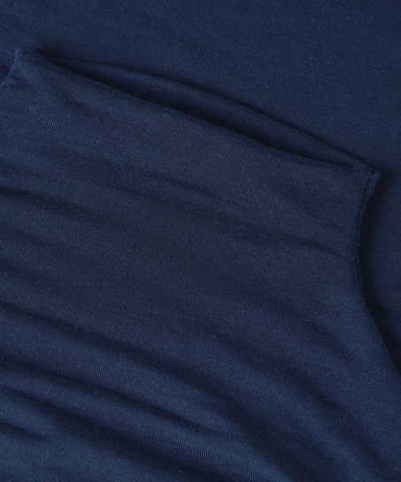 super soft rullekrave bluse med cashmere, Bl&aring;