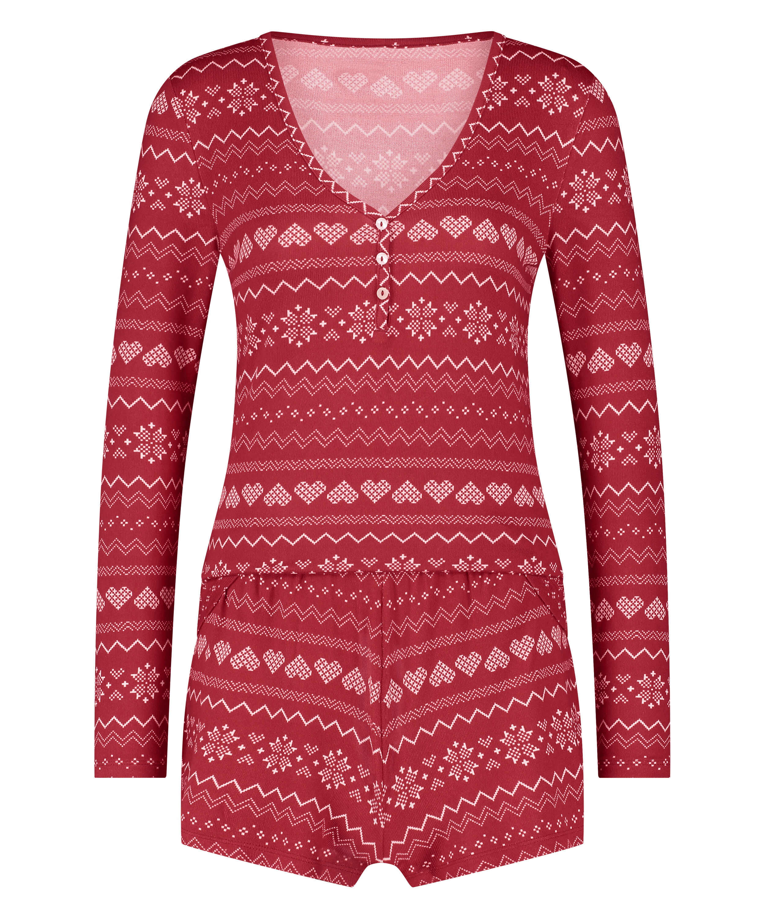 Pyjamass&aelig;t, r&oslash;d