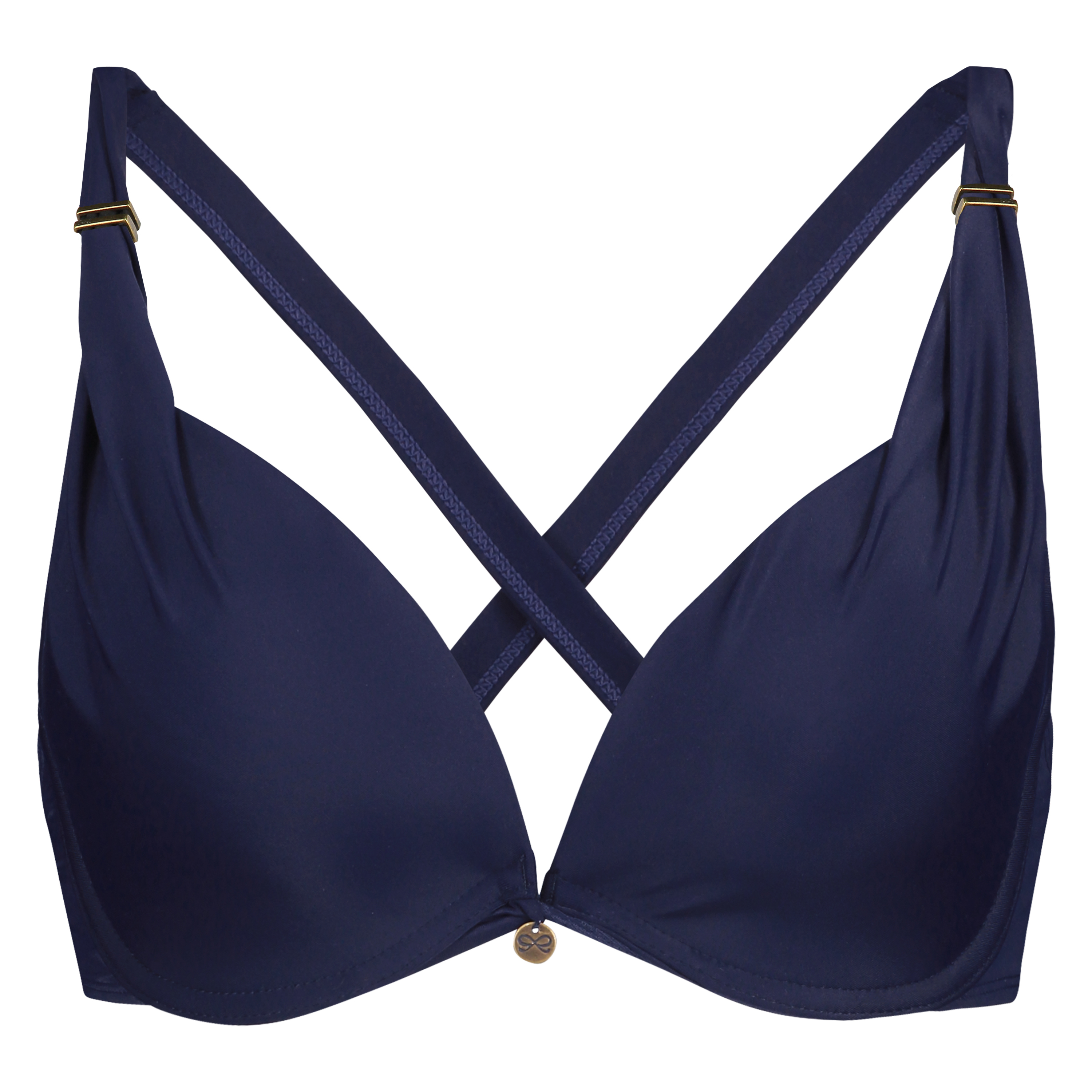 Formstøbt bøjle-bikinitop Sunset Dreams Størrelse E +, blå, main
