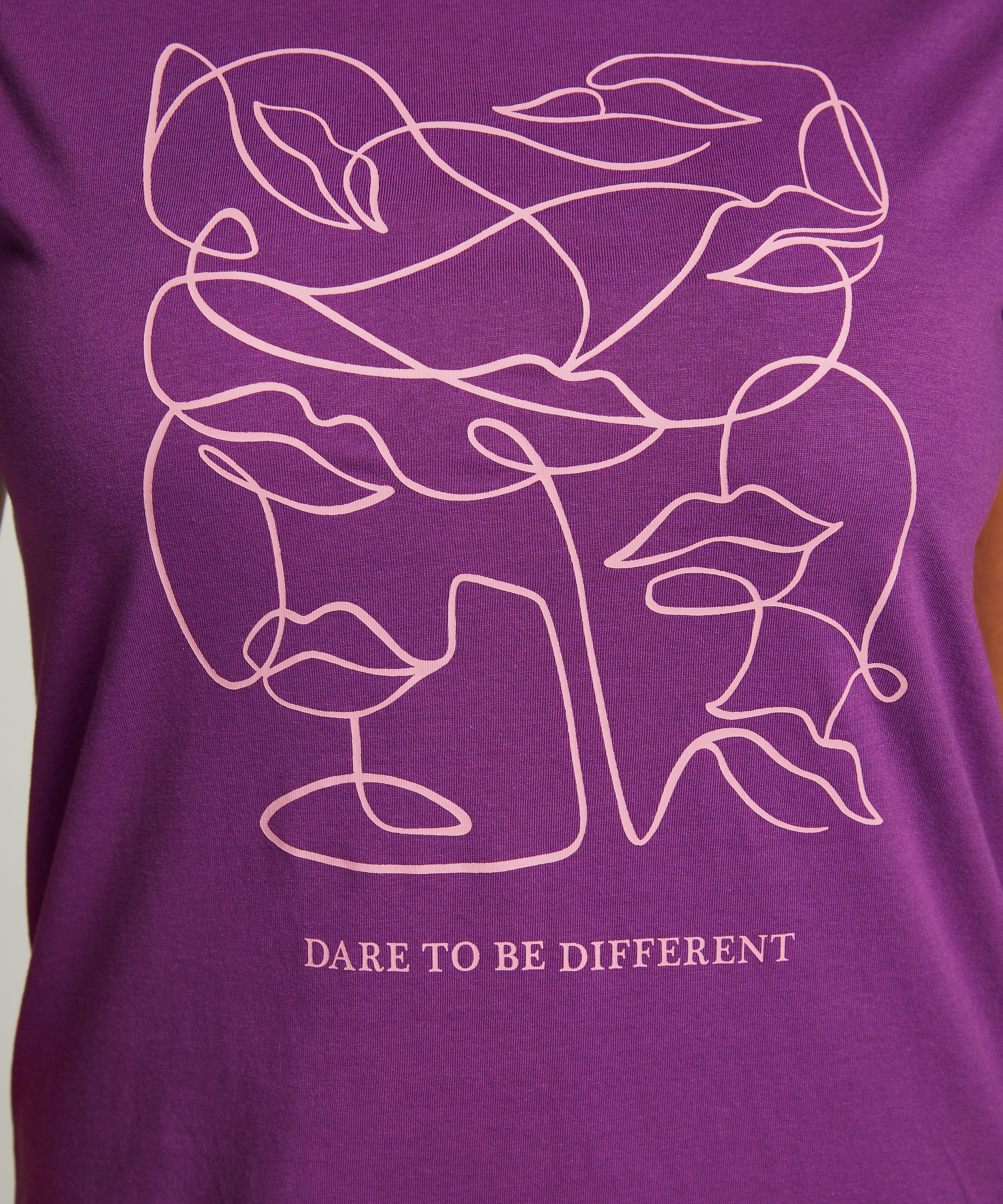 Natskjorte rund hals, Lilla, main