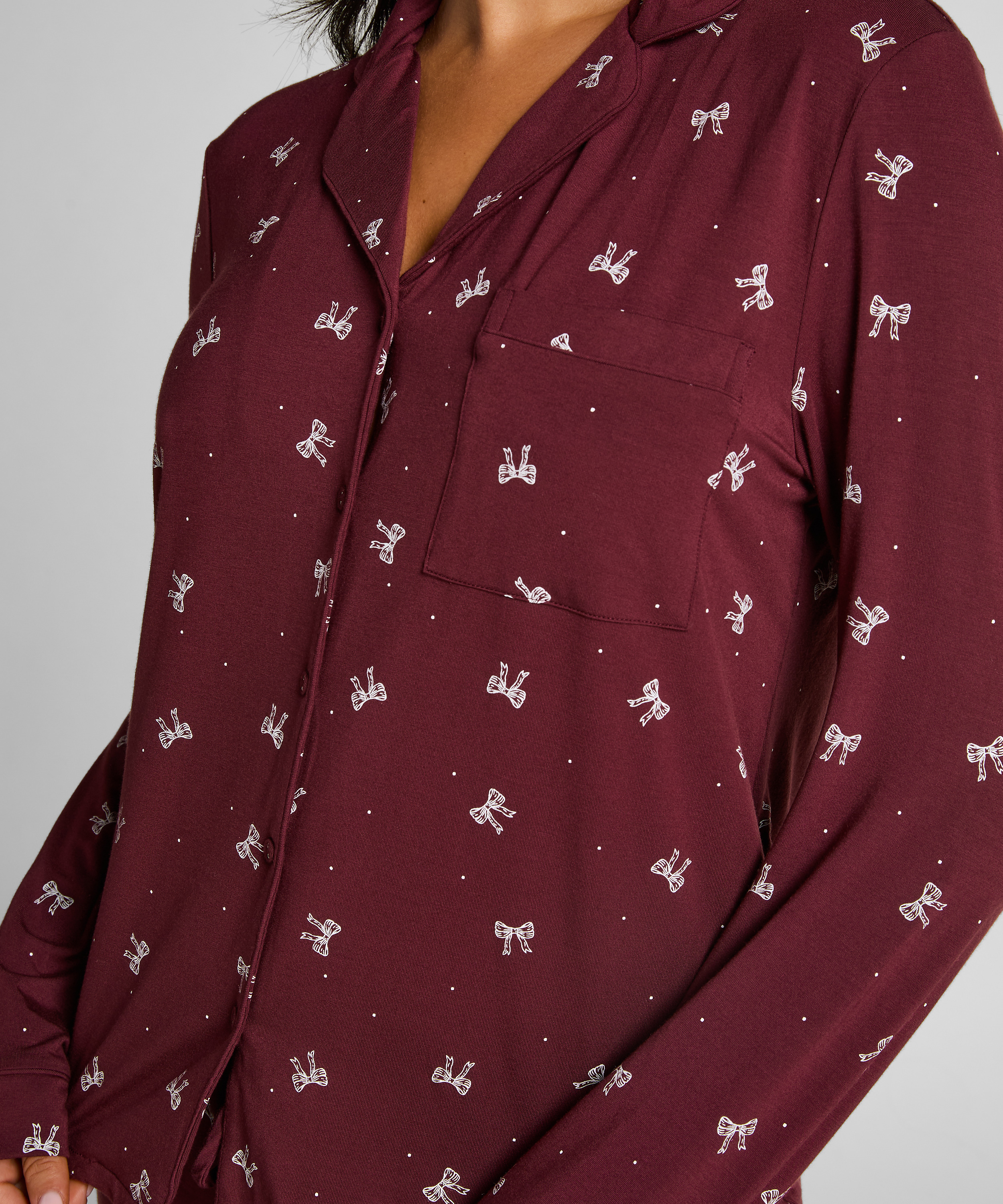 Lang&aelig;rmet jerseyjakke Essential, Lilla, main