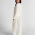 Pyjama Pant Loose Pointelle, Hvid