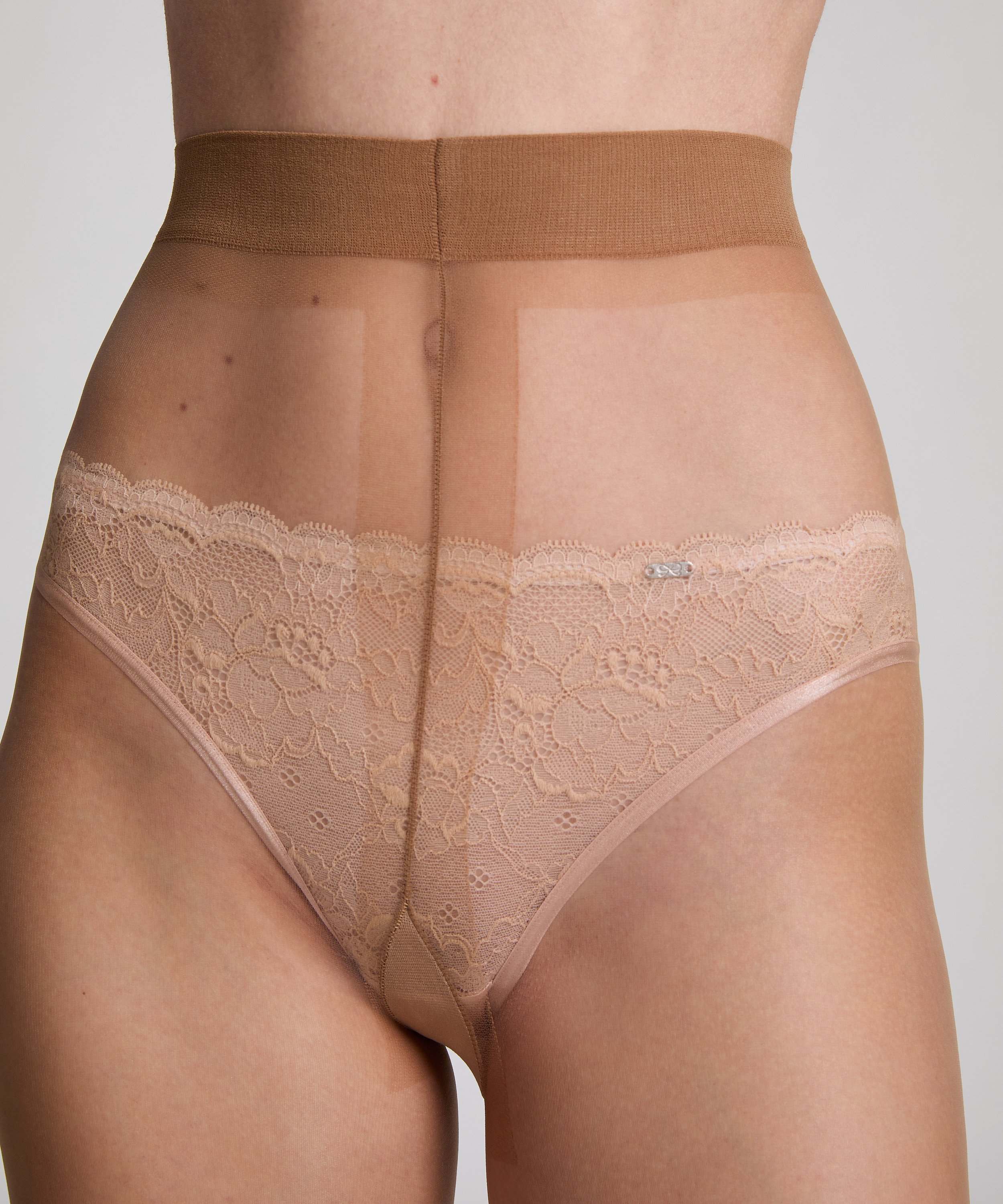 Strømpebukser med maskestop 15D, Beige, main