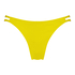 Højt udskåret bikinitrusse Bahamas Rebecca Mir, gul