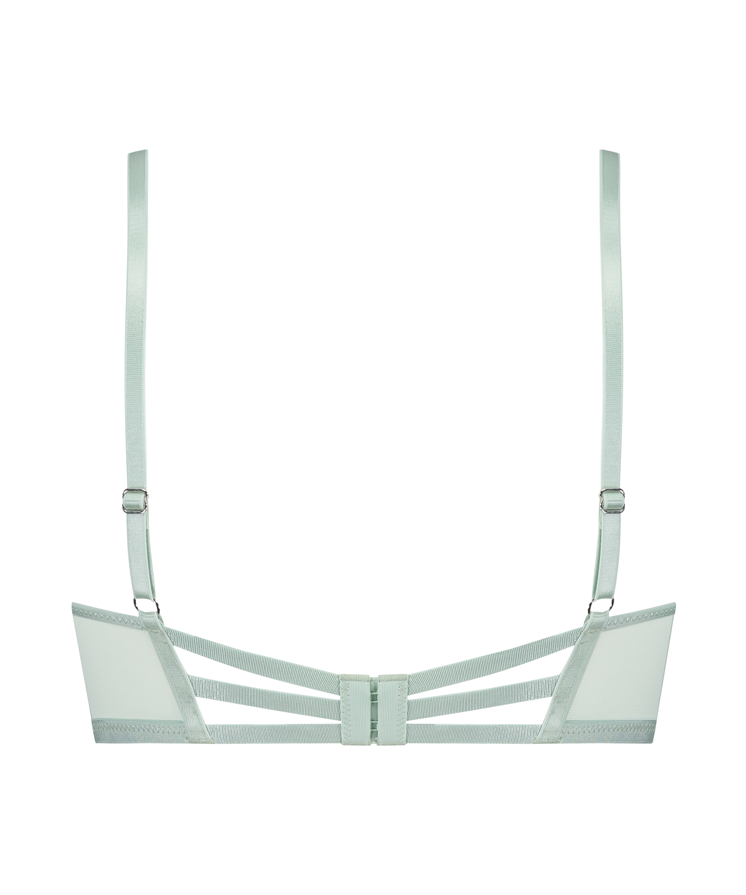 Ikke-formstøbt longline bøjle-bh Lillia, Grøn, main