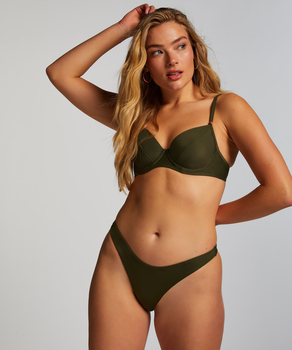 Højskåret Bikinitrusse Luxe, grøn