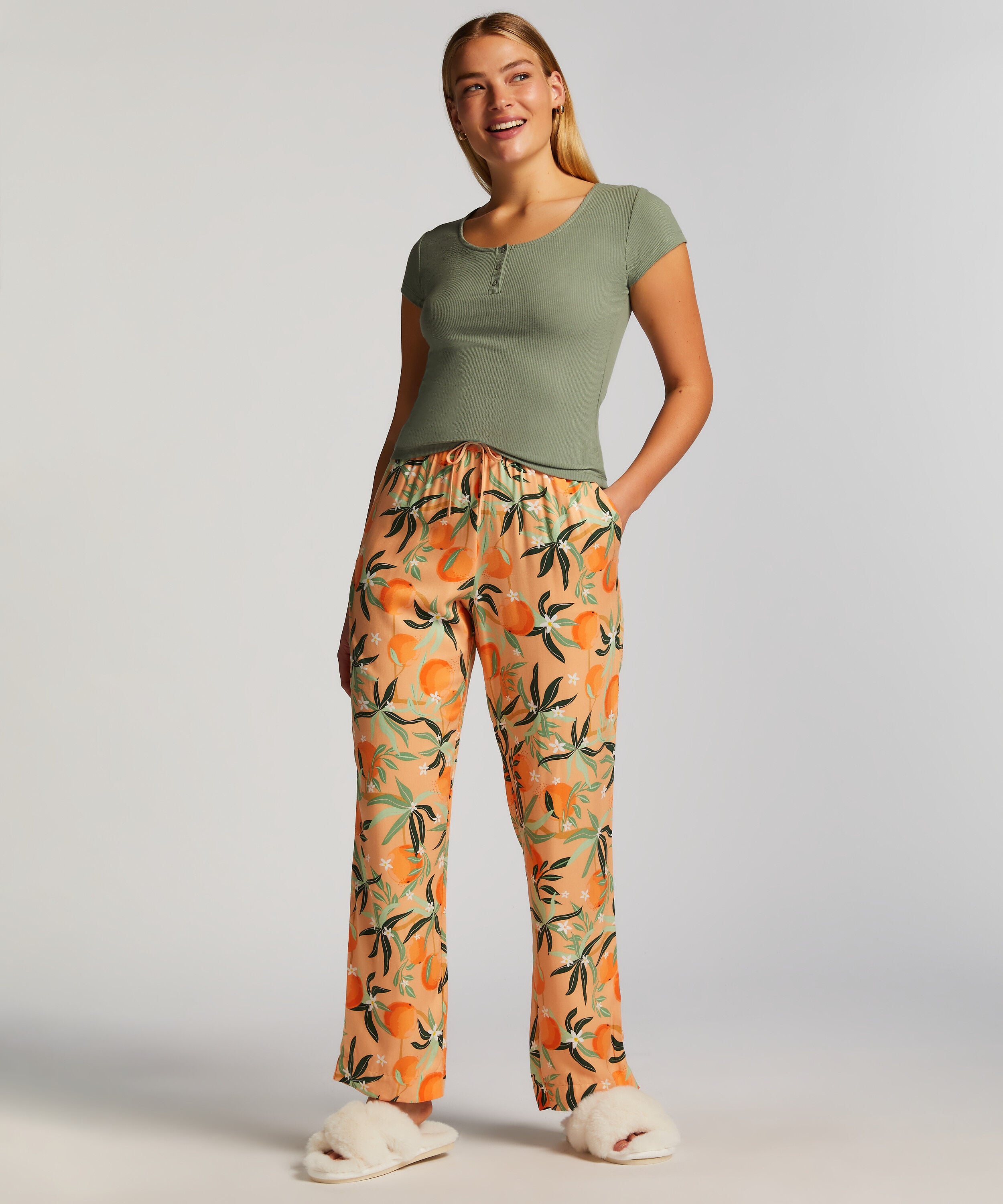 Pyjamasbukser Woven, Lyserød