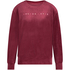Top Velour lange &aelig;rmer, R&oslash;d