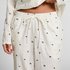 Petite pyjamasbukser Mistletoe , Hvid