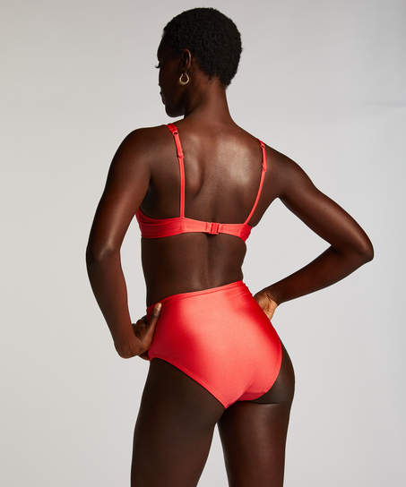 Luxe formstøbt bikinitop med bøjle Størrelse E +, rød