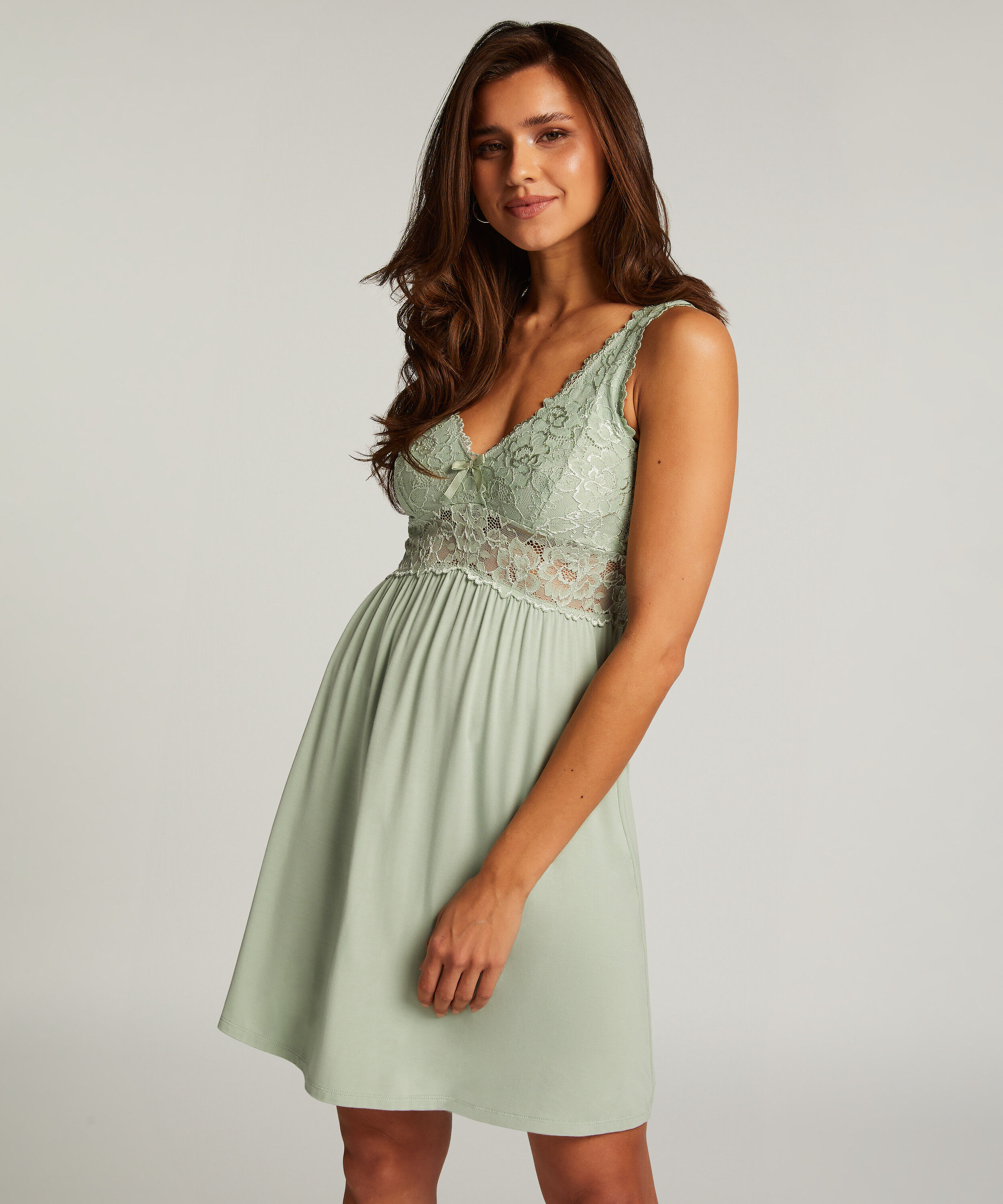 Natkjole Nora Lace, Grøn