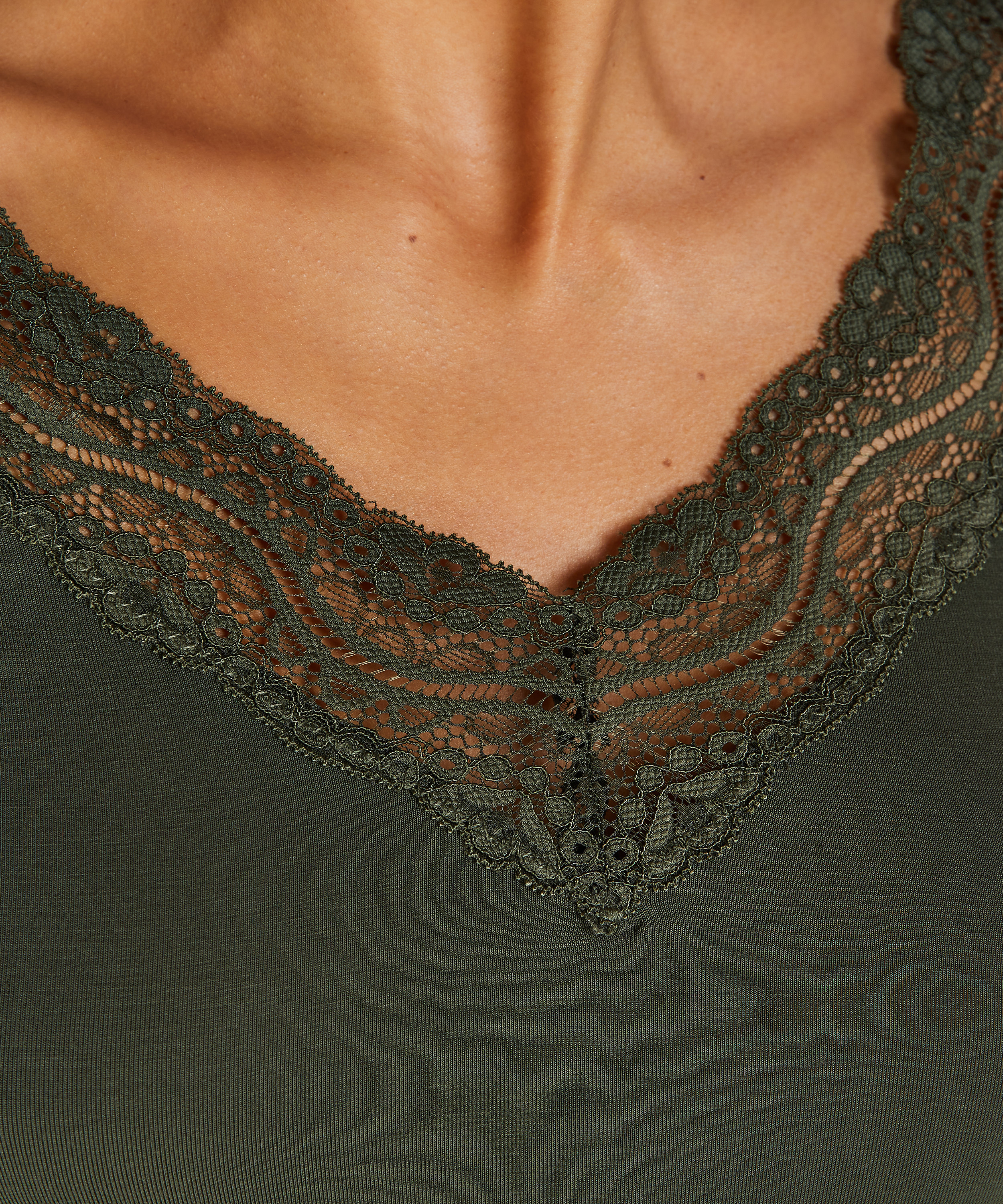 Pyjamastop Jersey, Gr&oslash;n, main