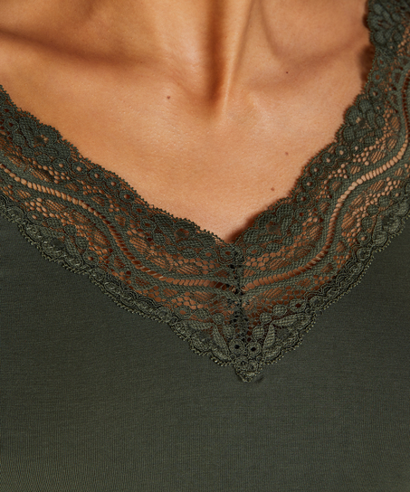 Pyjamastop Jersey, Gr&oslash;n