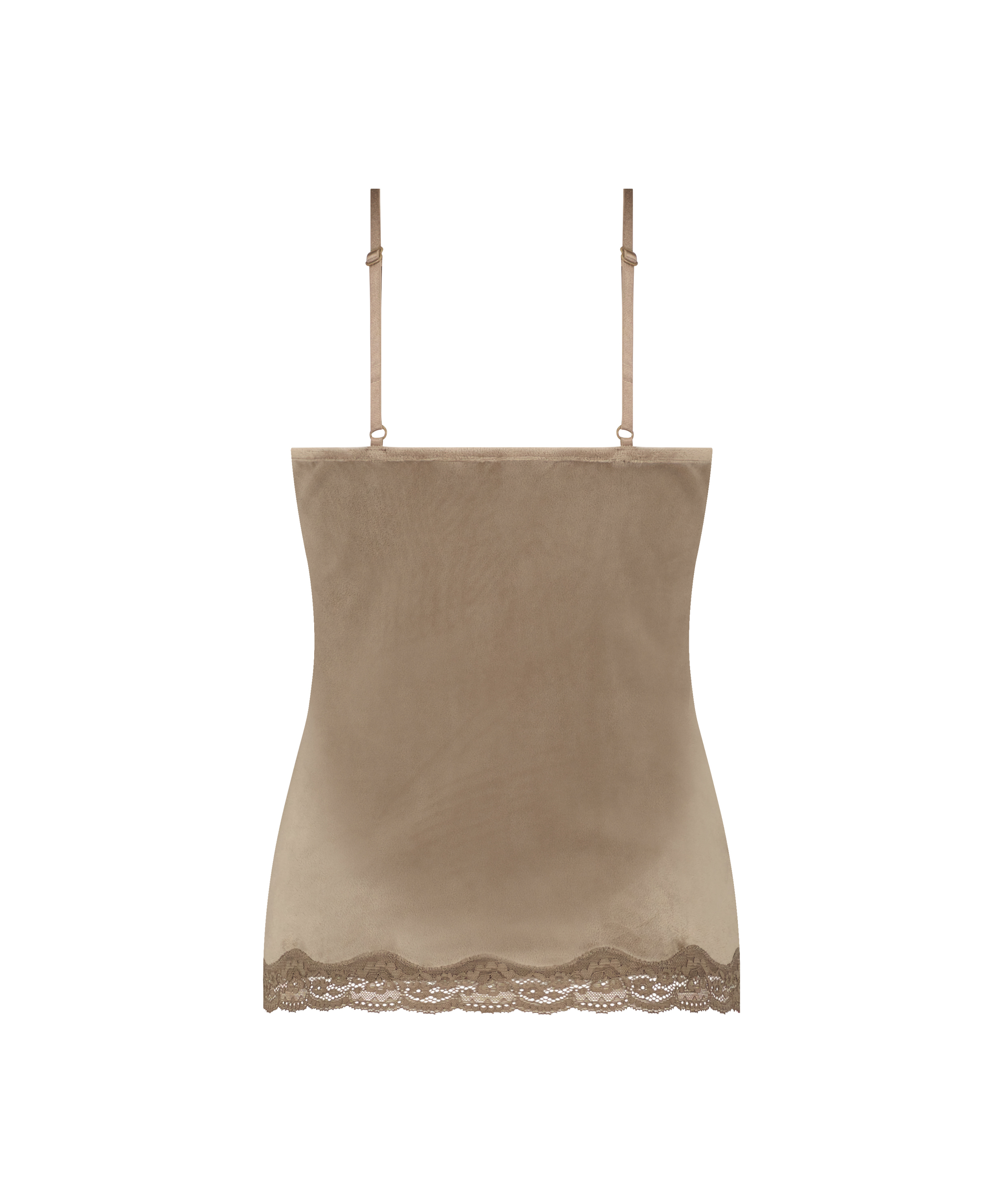 Cami Velour Lace, Brown, main