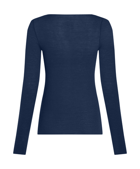 super soft b&aring;dhals bluse med cashmere, Bl&aring;