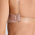 Formstøbt bøjle-bh Transparent Back, Beige