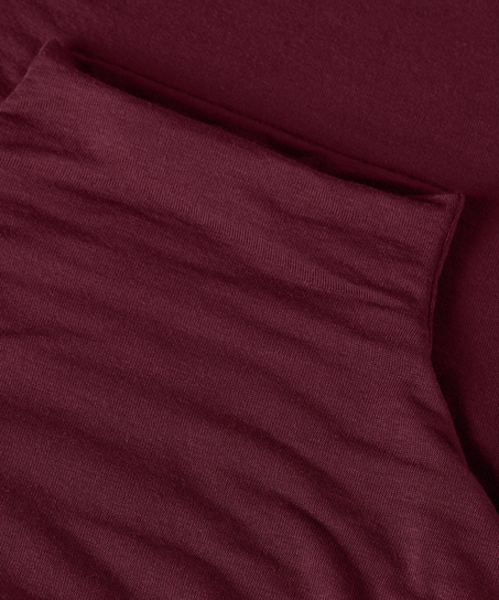 super soft rullekrave bluse med cashmere, Lilla