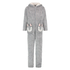 Kids Fleece Jumpsuit, Grå