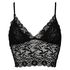 Fancy longline-bralette, Sort