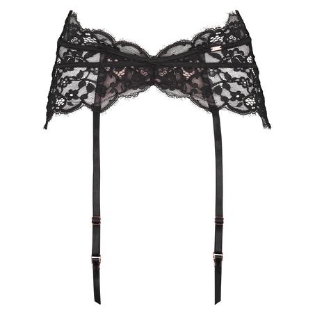 Strømpebånd Poppy, Sort