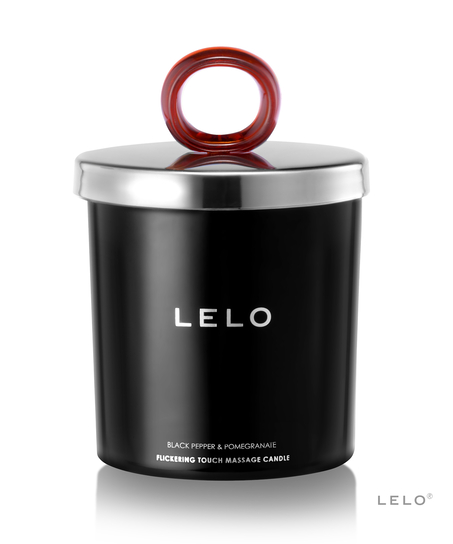 LELO Massage Candle sort peber og granatæble, pink