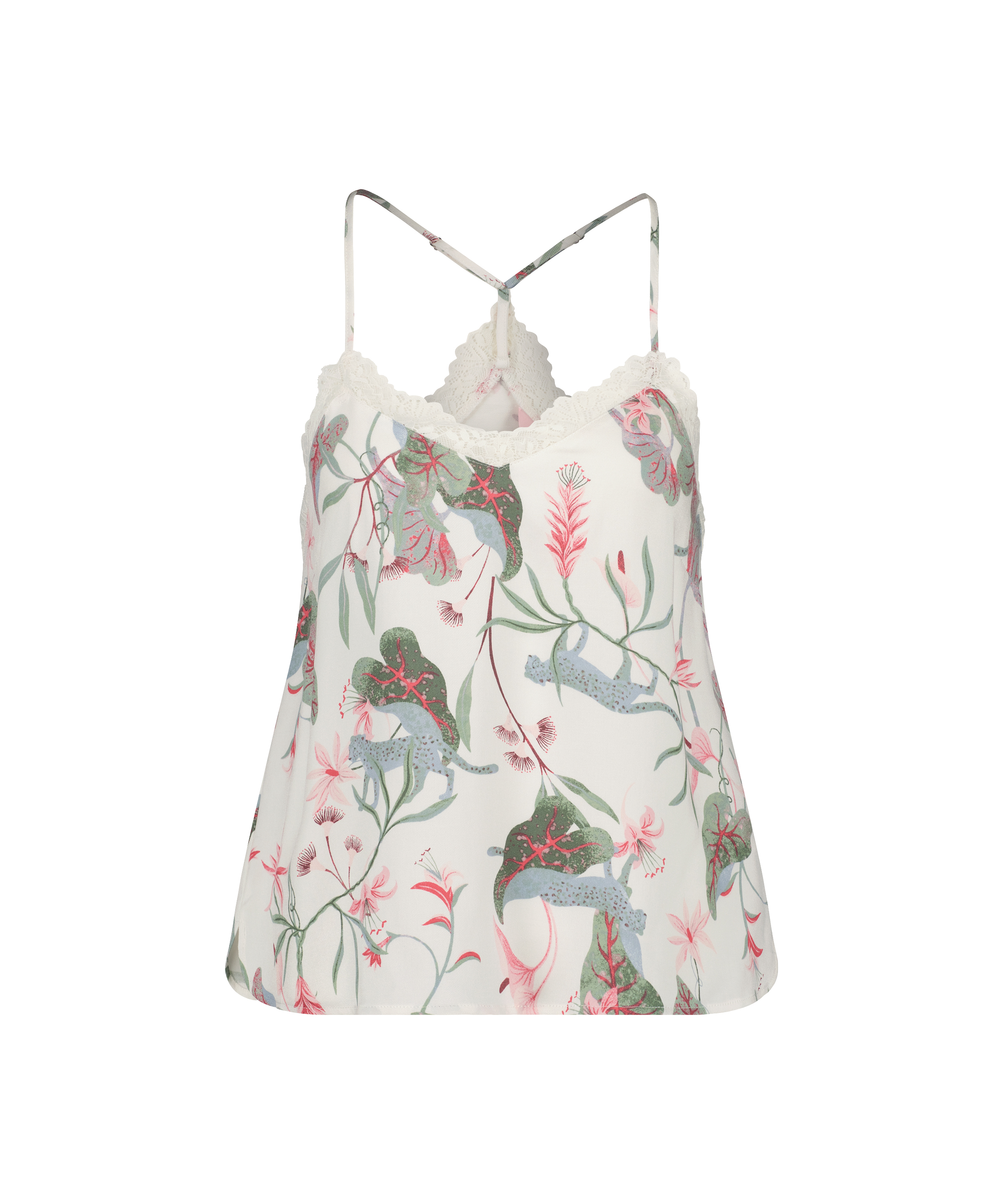 Cami top Woven Lace, Hvid, main