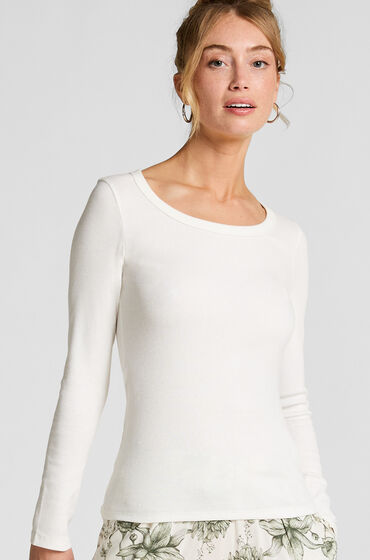 Hunkemöller Pyjamatop Bomuld hvid