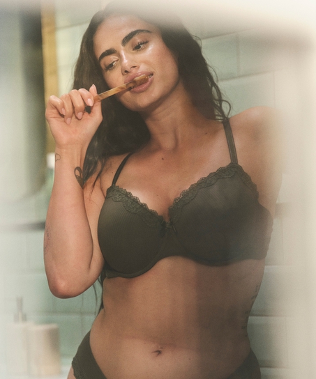 ﻿Formstøbt bøjle-bh Lola, Grøn