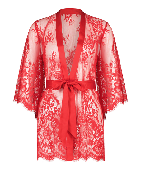 Lace Isabelle kimono, rød