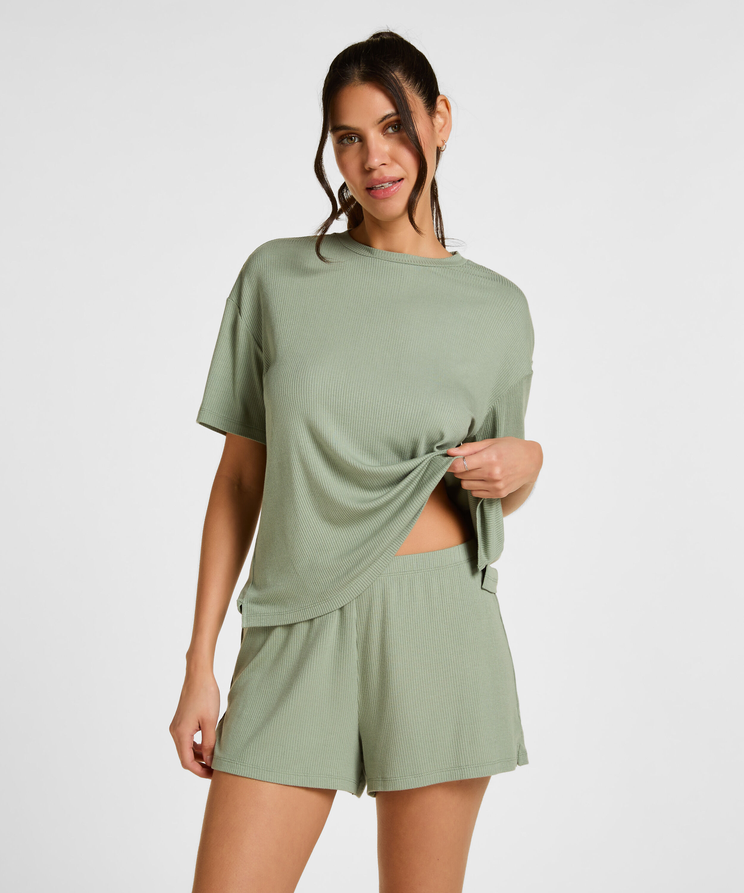 Pyjamas Shorts, Grøn