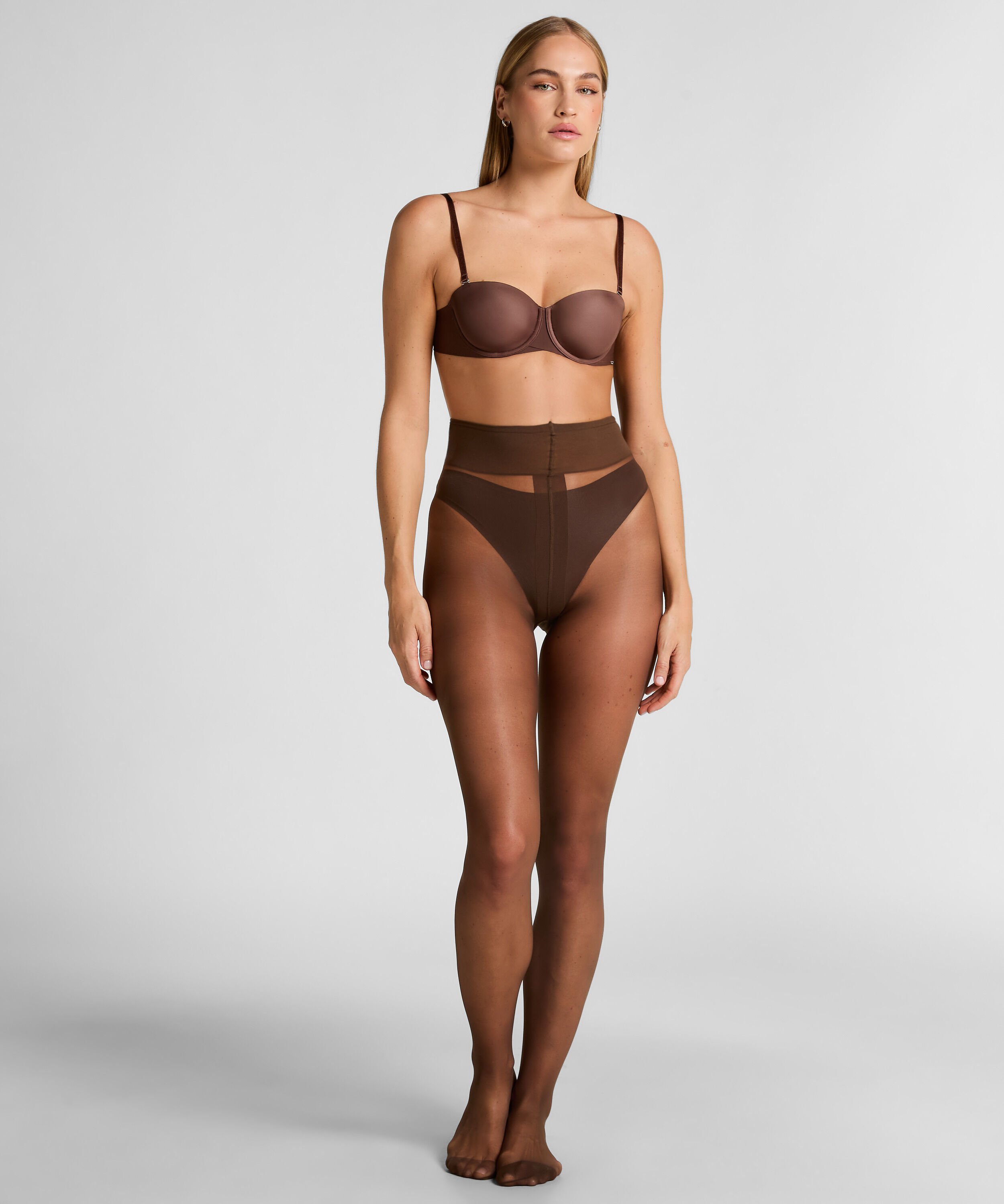 Strømpebukser 15 Denier Second Skin, Brun