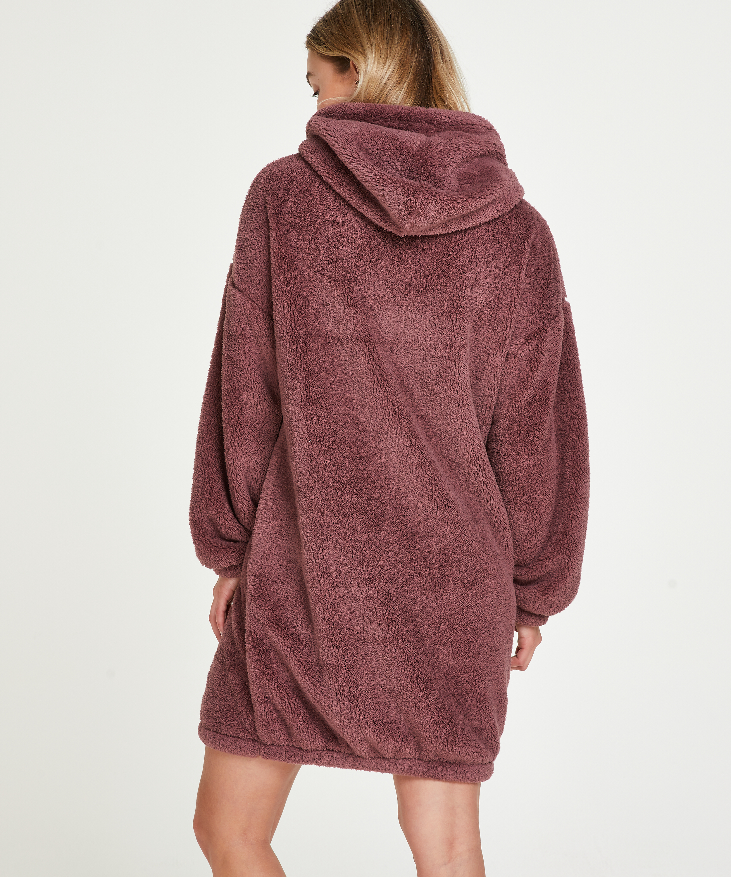 Snuggle fleece kjole, pink, main