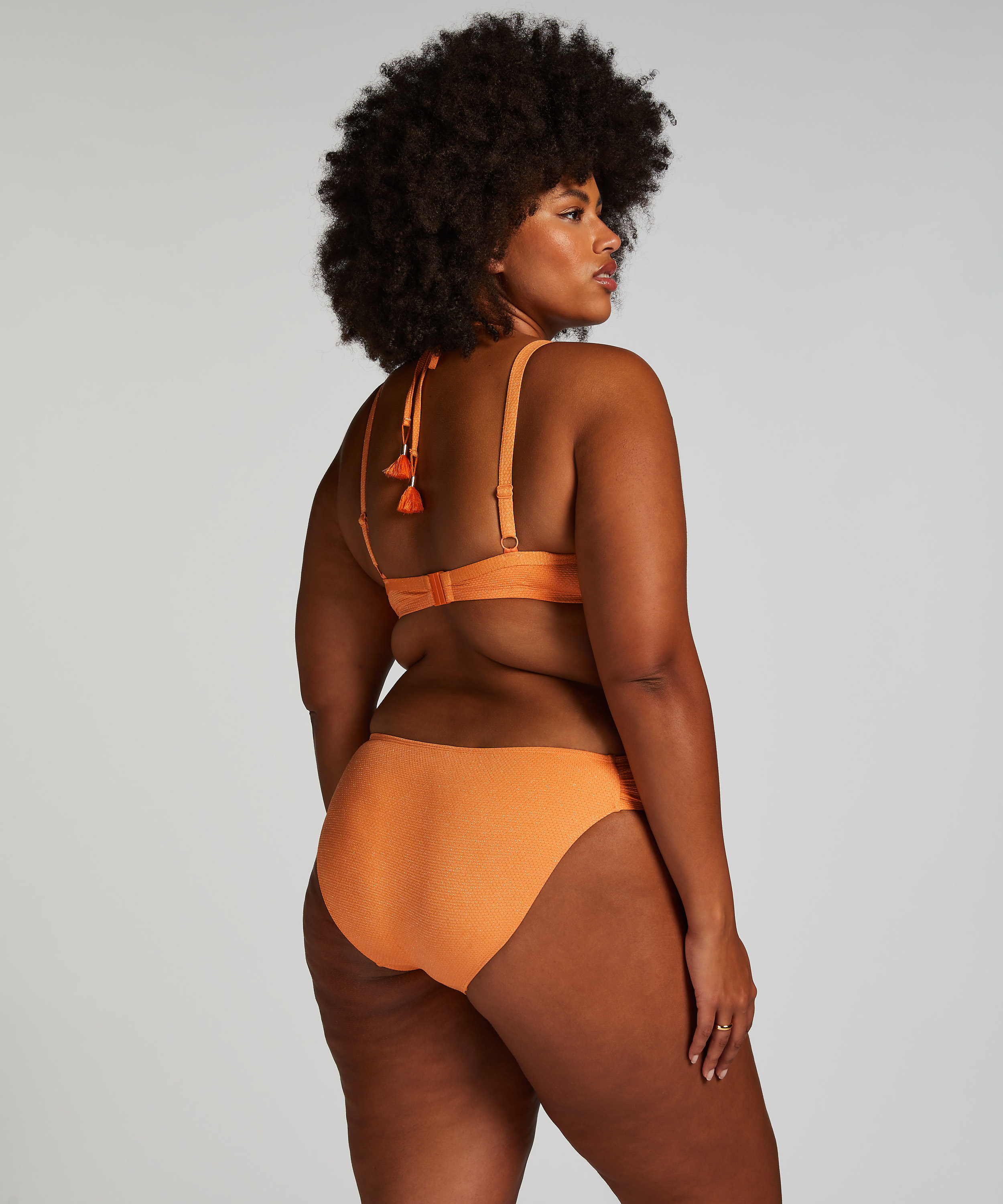 Rio Bikinitrusse Scallop Lurex, Orange, main