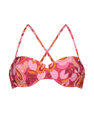 Ikke-formstøbt bikinitop med bøjle Miami, pink