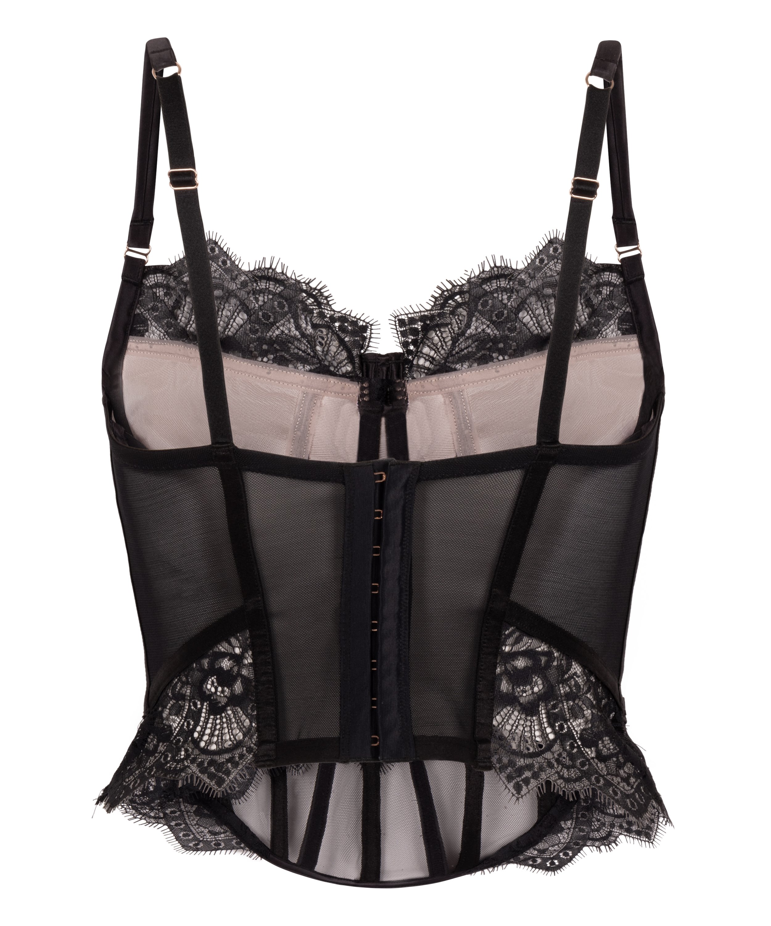 Bustier Zoe, Sort, main